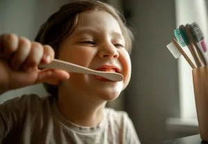 Brushing a Baby's Teeth