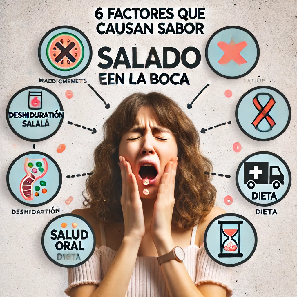6 factores que causan el sabor salado en la boca