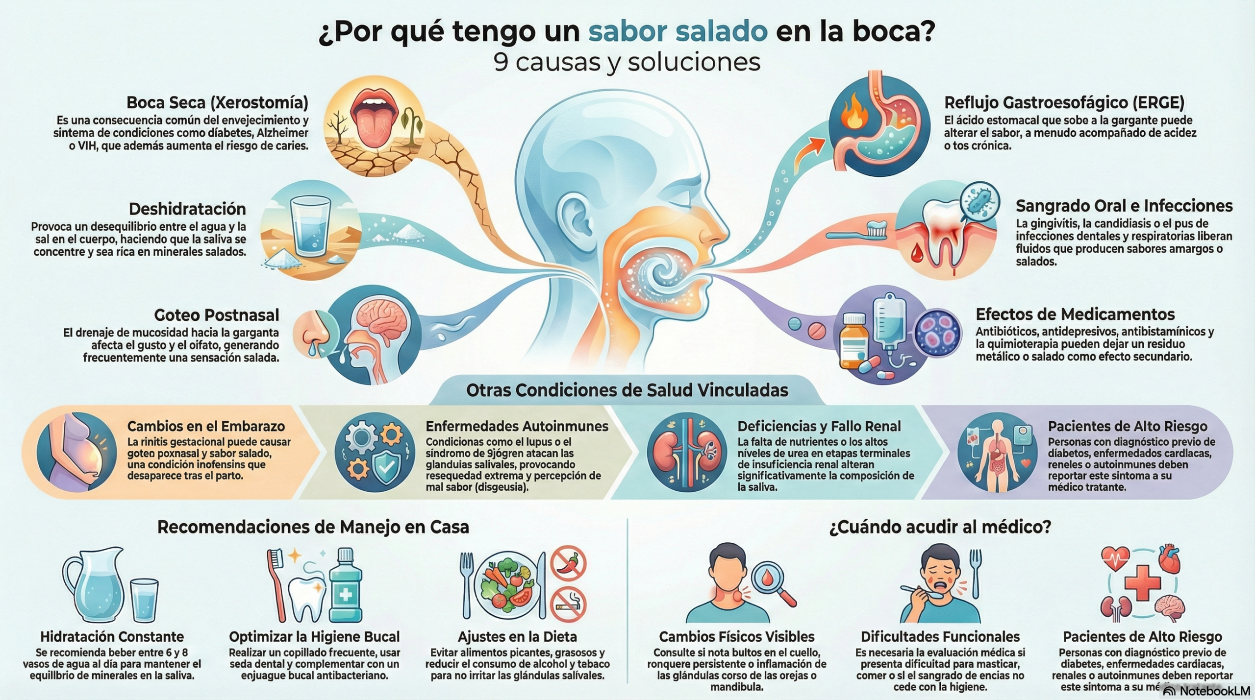 un guia d epor que tengo sabor salado en la boca