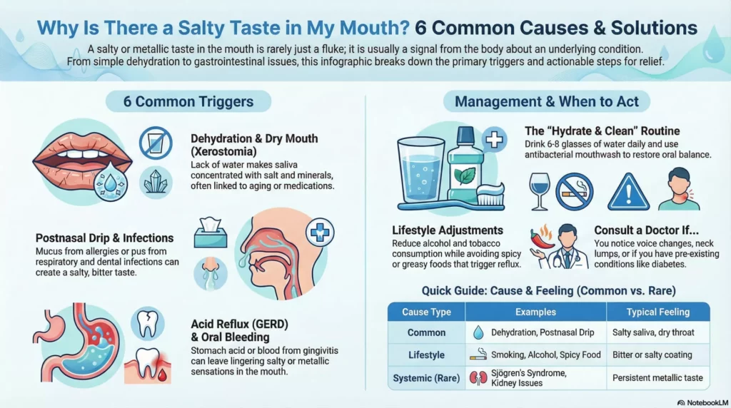 Salty Taste in the Mouth: Why It Happens and How to Fix It?