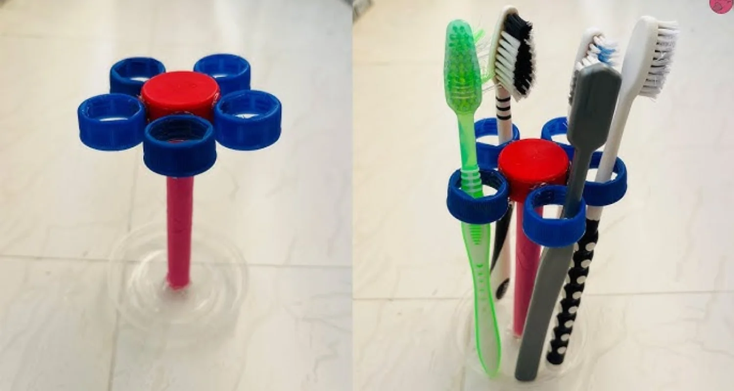 4 - Disinfection of the homemade toothbrush holder