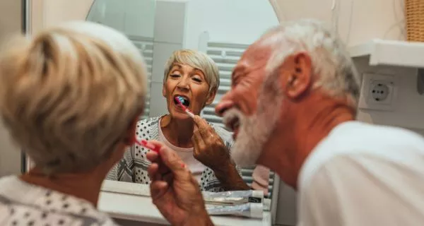 How can you improve your oral and brain health at home?